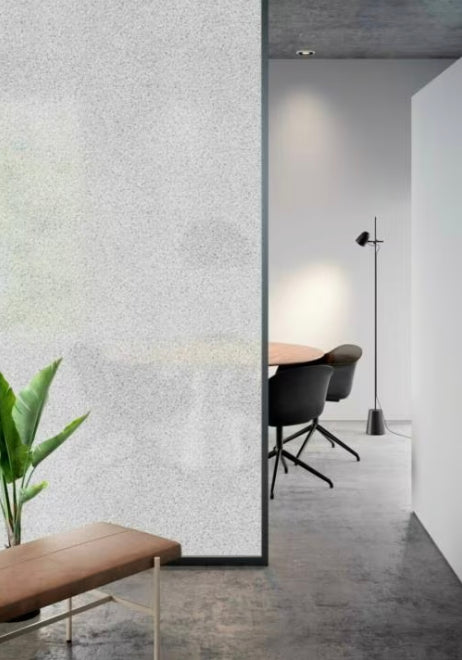 3M Terrazzo White SH2FGTZ : Stone Style Window Film shown installed.