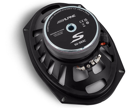 Alpine S2-S69C : 6x9" 85W RMS Component Woofer, bottom view.