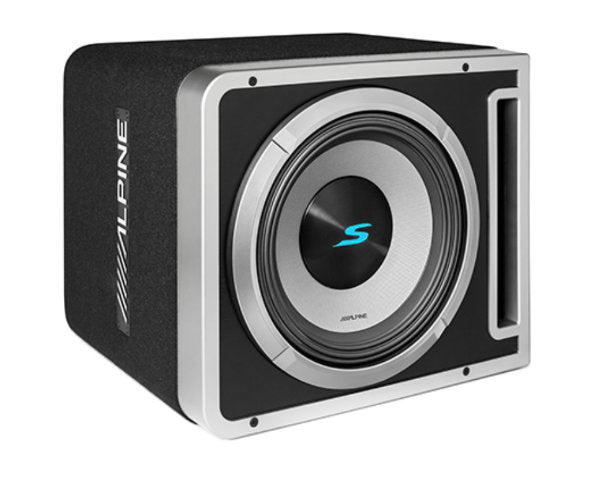 Alpine S2-SB12V : 12" Passive Loaded Subwoofer Enclosure, 600W RMS @ 2Ω.