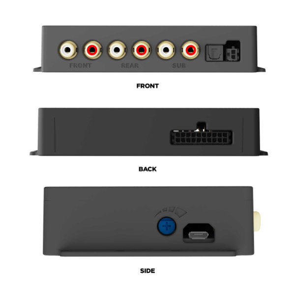 Axxess AXAMP-CH5 : Amplifier Add-On Interface Adapter w/Digital Output, connection view.