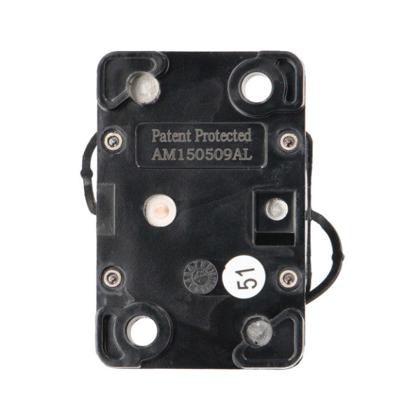 Install Bay Circuit Breakers : 50A Waterproof Circuit Breaker, bottom view.