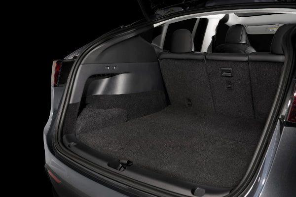 JL Audio SB-TE-YG1/10TW1 : 10" 300W 2Ω Thin Subwoofer Enclosure, 2020-UP Tesla Model Y, shown installed.