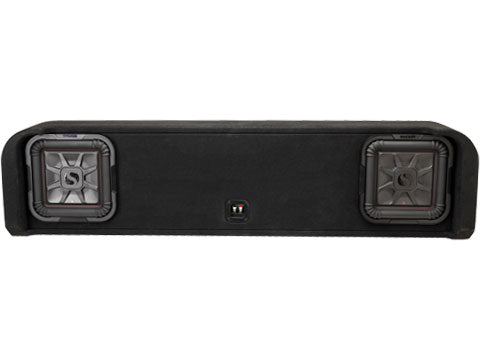Kicker 51KFDL7T102 : Dual 10" 1000W 2Ω Thin Subwoofer Enclosure, 2009-UP Ford F-Series.
