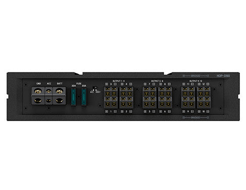 Alpine HDP-D90 : 12ch Hi-Res Automotive Amplifier, output section.