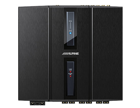 Alpine HDP-D90 : 12ch Hi-Res Automotive Amplifier, top side.