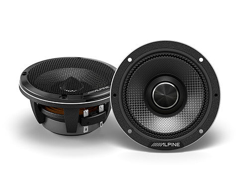 Alpine HDZ-653 : 6.5" 3-Way Component Door Speakers, mid range drivers.