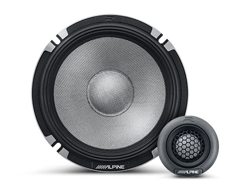 Alpine R2-S652 : 6.5" PRO Component Door Speaker System, woofer and tweeter.