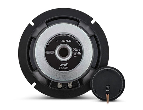 Alpine R2-S652 : 6.5" PRO Component Door Speaker System, rear view.