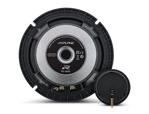 Alpine R2-S65C : 6.5" Component Door Speaker System, rear view.