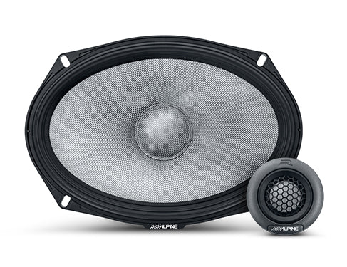 Alpine R2-S69C : 6x9" Component Door Speaker System, woofer and tweeter.