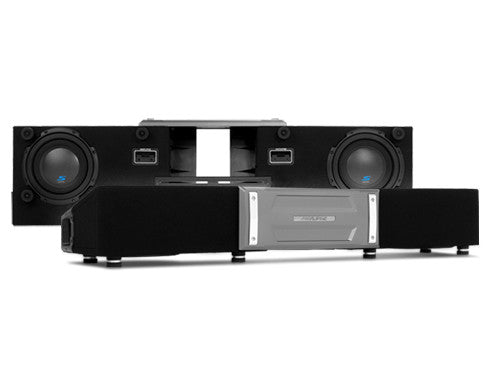 Alpine S-DB8V-TRK : Dual 8" Loaded Under Seat Subwoofer Enclosure with Amp Space, 600W @ 2Ω Jeep and other Pickups