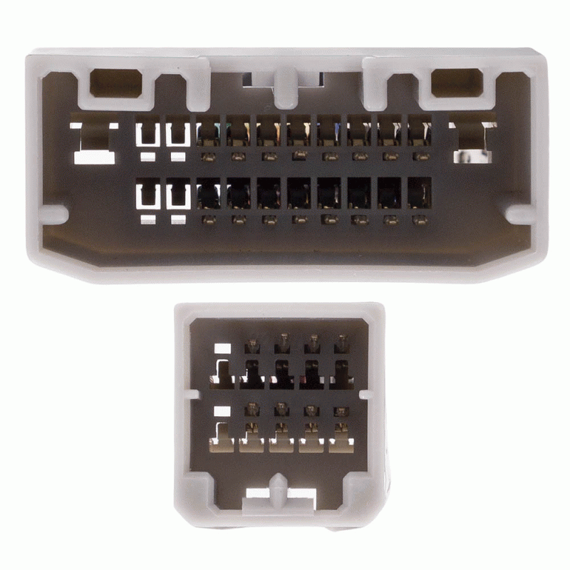 Axxess AXABH-CH4 : Amplifier Bypass Wiring Harness, connector view.