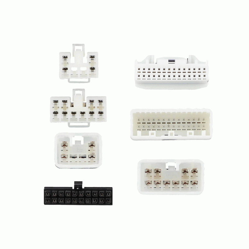 Axxess AXDSPH-TY4 : Amplifier Add-On Line Converter T-Harness, connector view.
