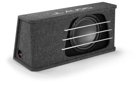 JL Audio HO112RG-W3v3 : 12" Subwoofer Enclosure - 500W RMS 2Ω Ported, input side.