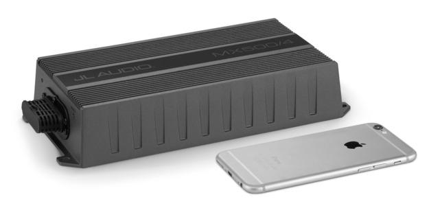 JL Audio MX500/4 : 70W x 4ch Marine Amplifier, size comparison.