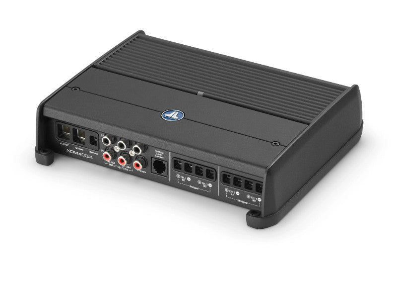 JL Audio XDM400/4 : 4ch Marine Amplifier, 100W/75W x 4ch @ 2Ω/4Ω.
