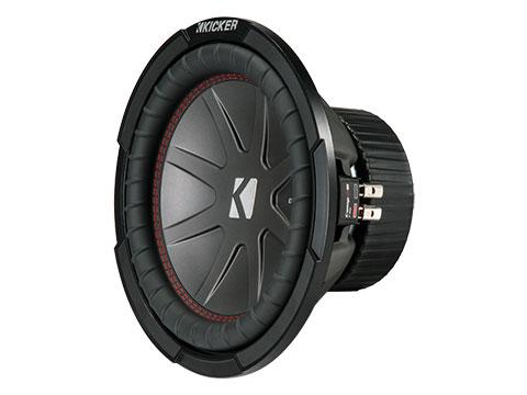 400W 10" Subwoofer Driver, 2Ω or 4Ω Dual Voice Coil : Kicker 43CWR10, front side view.