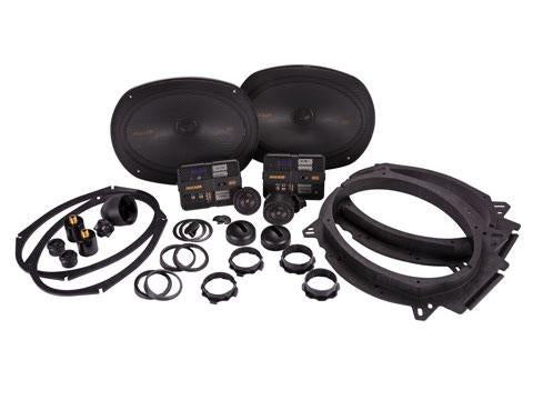 Kicker 47KSS6904 : 6x9-Inch 125-Watt Component or Coaxial Mountable Speaker System contents.