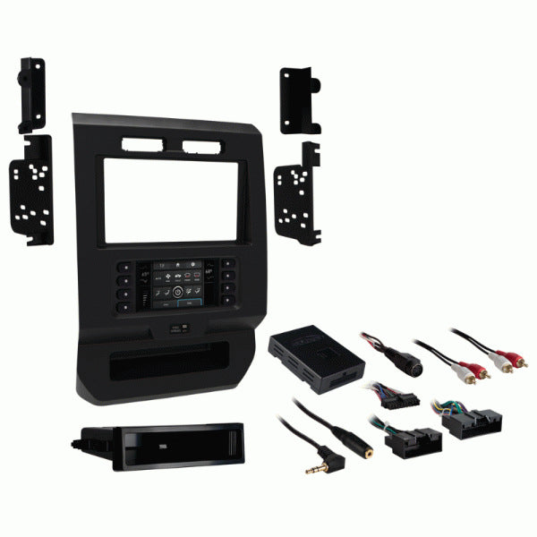 Metra 99-5834CH : DIN or DDIN Radio Replacement Dash Kit, 2015-2020 Ford F-Series (Non-Amplified)