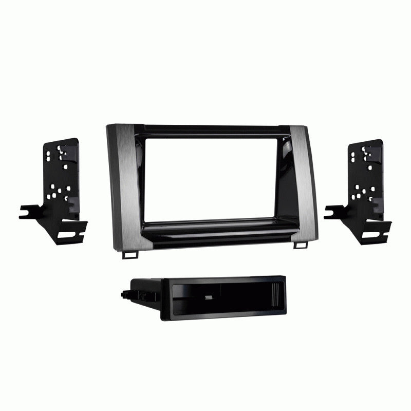 Metra 99-8252 : DIN or DDIN Radio Replacement Dash Kit, 2014-UP Toyota Tundra (Textured Black)