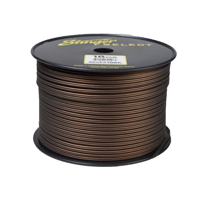 Stinger 18-Gauge Black Single Pair Speaker Cable