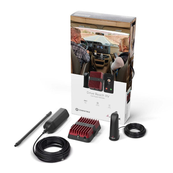 weBoost Drive Reach RV : 5G Cellular Phone Booster for RV's and Campers - Open Box Display Case weBoost Drive Reach RV : 5G Cellular Phone Booster for RV's and Campers - Open Box Display Case