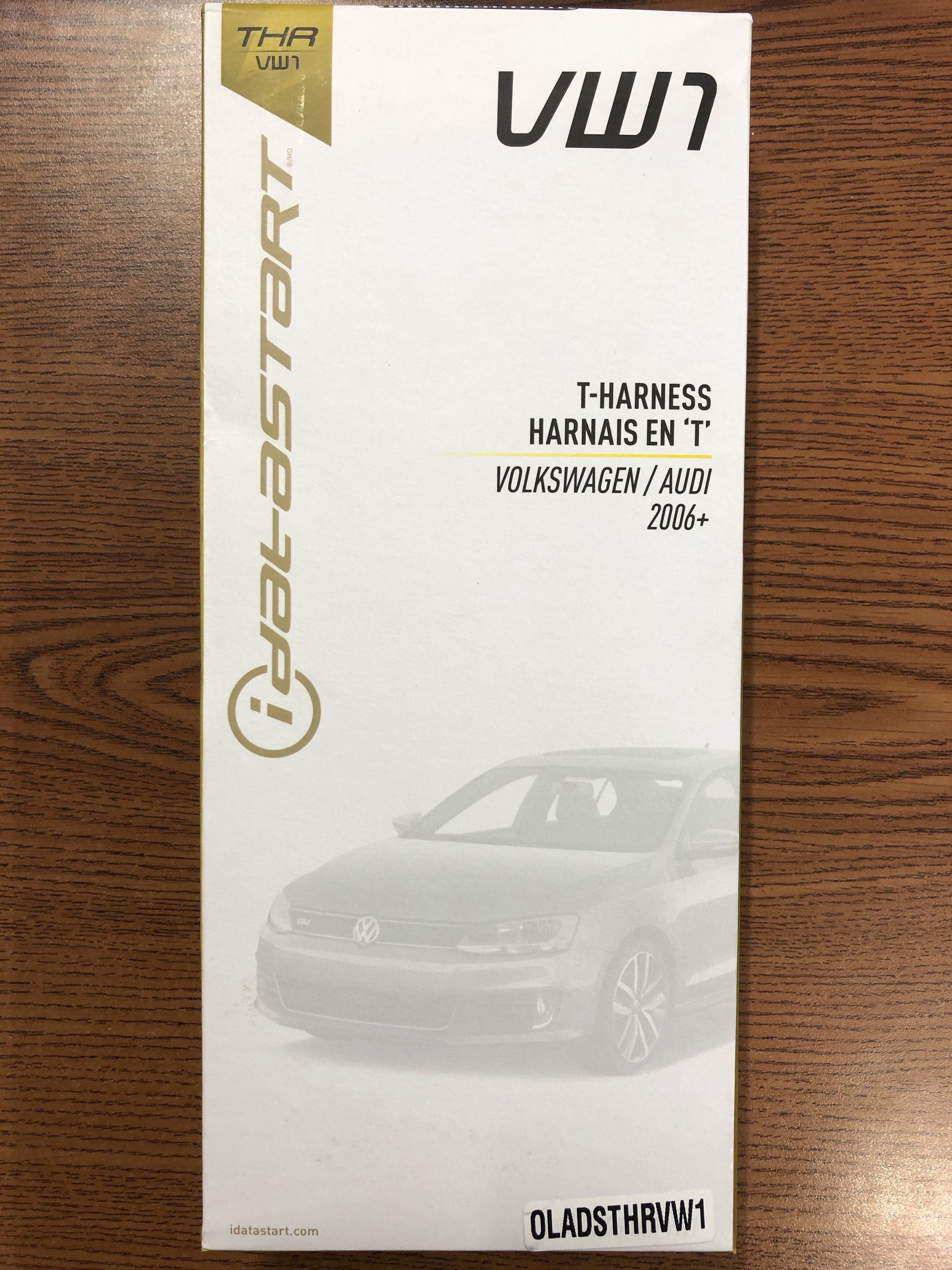 iDatalink ADS-THR-VW1 : Remote Start T-Harness, 2016-2021 Audi Volkswagen.