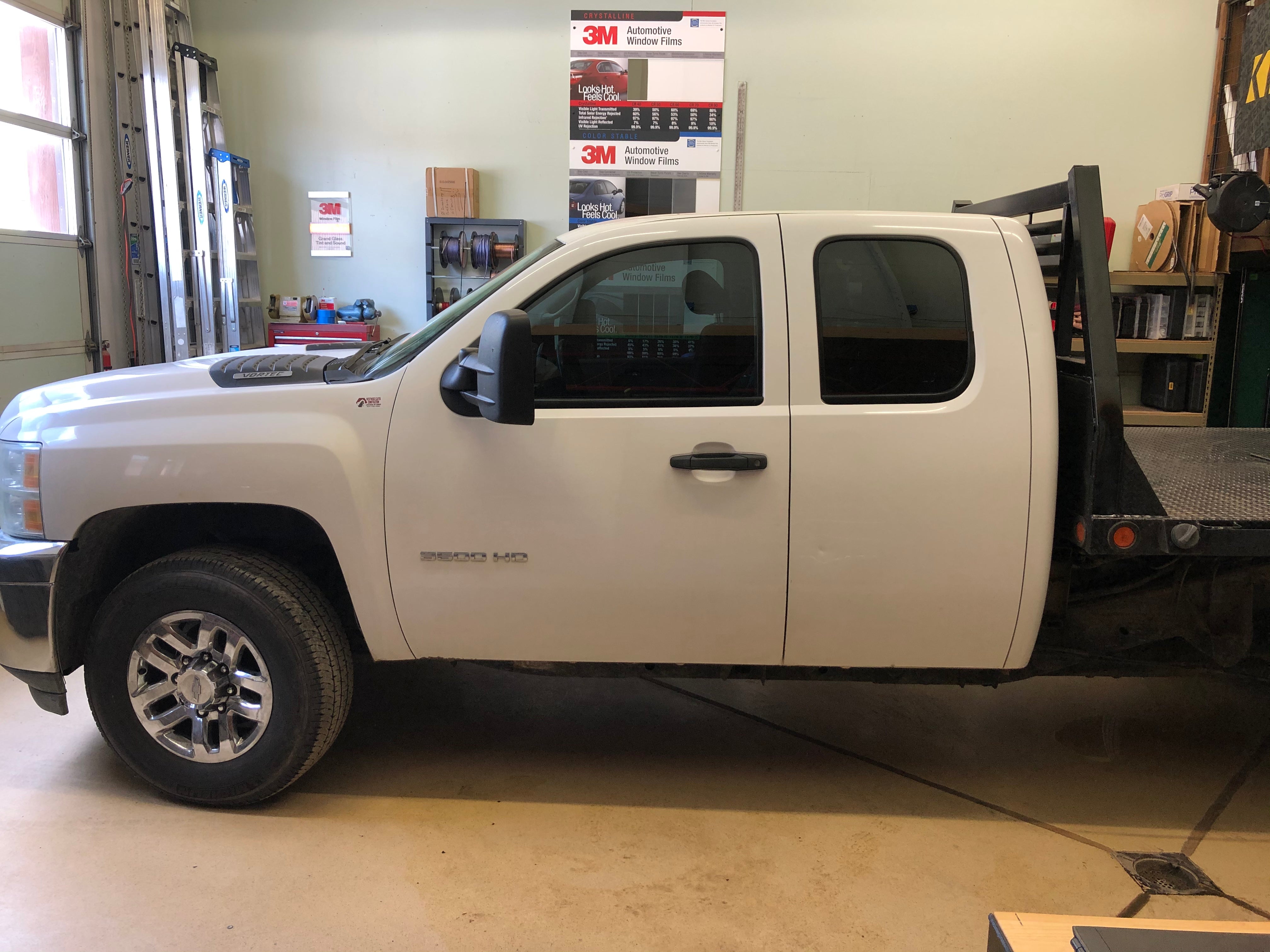 2011 Chevy Silverado Front Window Tint with 3M Color Stable 20