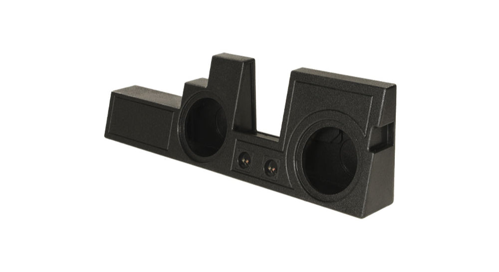 Unloaded Aftermarket OEM-Fit Car-Audio Subwoofer-Enclosures for Select Vehicles.