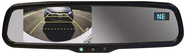 Automotive Mirror Monitors with a Built-In Compass Display