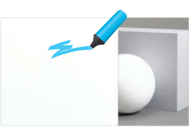 3M Whiteboard WH-111G : Dry-Erase Board Window Film Sample