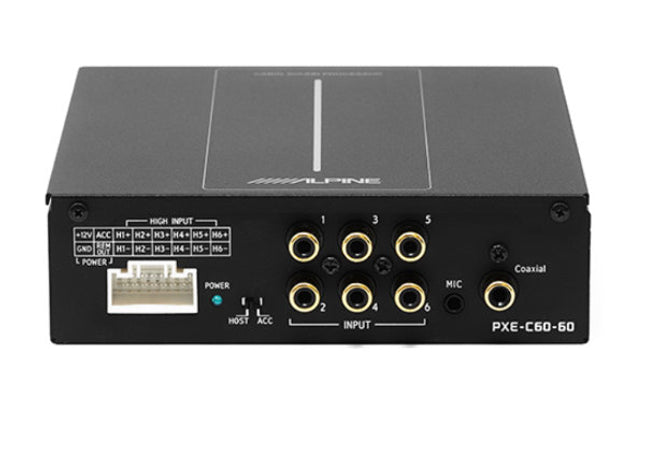 Alpine Optim6 PXE-C60-60 : 6ch OEM Integration DSP, input section.