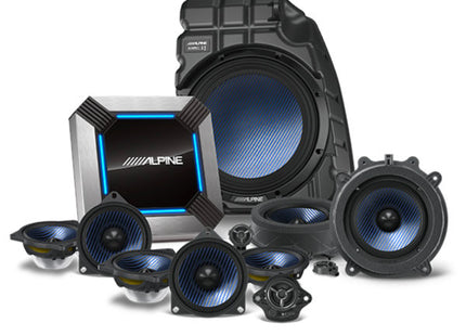Alpine PSS-TSLA-213 : 11 Channel Hi-Res Sound System Upgrade w/DSP, 2018-2021 Tesla Model 3 (Base Stereo)