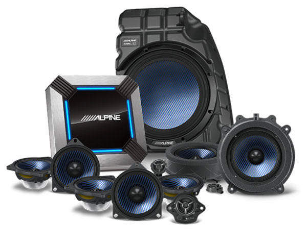 Alpine PSS-TSLA-223 : 11-Channel Hi-Res Sound System Upgrade w/DSP, 2022-UP Tesla Model 3 (Base Stereo).
