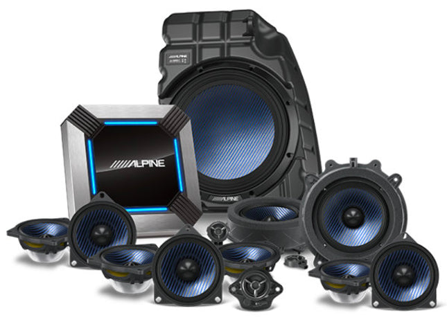 Alpine PSS-TSLA-223P : 13-Channel Hi-Res Sound System Upgrade w/DSP, 2022-UP Tesla Model 3 (Premium Stereo).