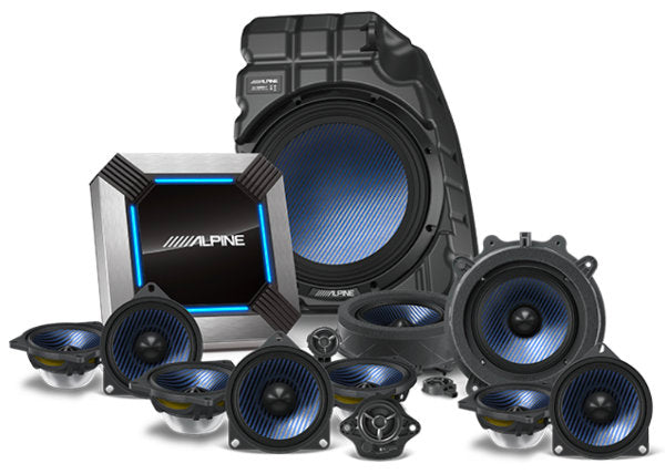 Alpine PSS-TSLA-223P : 13-Channel Hi-Res Sound System Upgrade w/DSP, 2022-UP Tesla Model 3 (Premium Stereo).