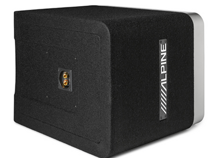 Alpine R2-SB10V : 10" Passive Loaded Subwoofer Enclosure, rear view.