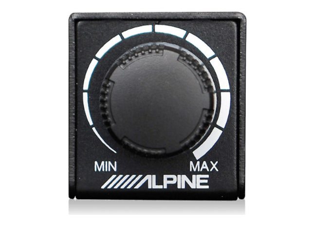 Alpine RUX-KNOB.2 : Bass Control Knob for Alpine Amplifiers, front view.