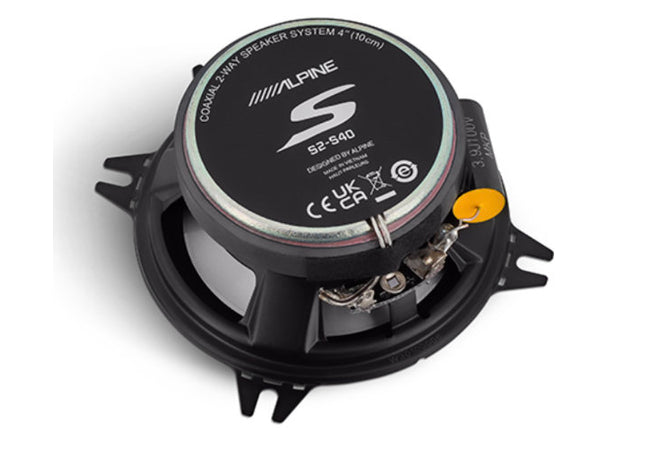 4" 45W RMS Coaxial Speakers, back side.