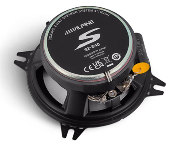 4" 45W RMS Coaxial Speakers, back side.