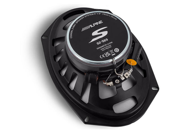 6x9" 85W RMS Coaxial Speakers, back side.