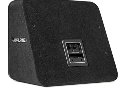 Alpine S2-SB10 : 10" Passive Loaded Subwoofer Enclosure, rear view.