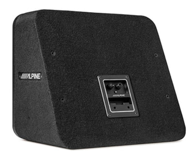Alpine S2-SB10 : 10" Passive Loaded Subwoofer Enclosure, rear view.