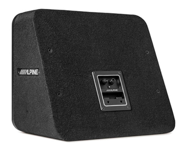 Alpine S2-SB10 : 10" Passive Loaded Subwoofer Enclosure, rear view.