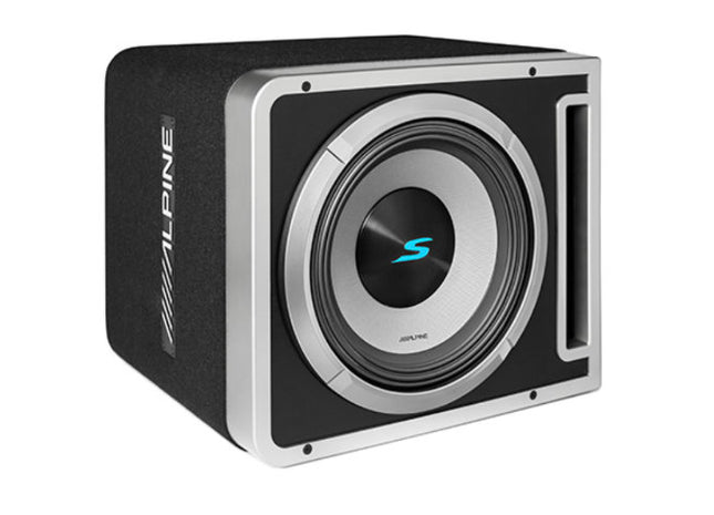 Alpine S2-SB12V : 12" Passive Loaded Subwoofer Enclosure, 600W RMS @ 2Ω.