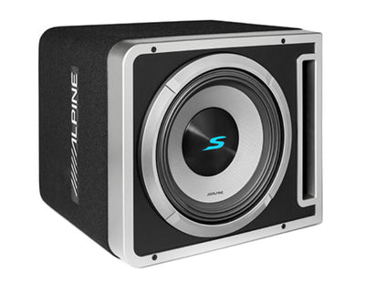 Alpine S2-SB12V : 12" Passive Loaded Subwoofer Enclosure, 600W RMS @ 2Ω.