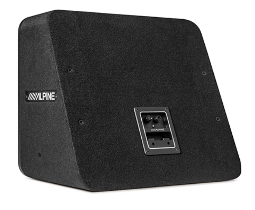 Alpine S2-SB12 : 12" Passive Loaded Subwoofer Enclosure, rear view.