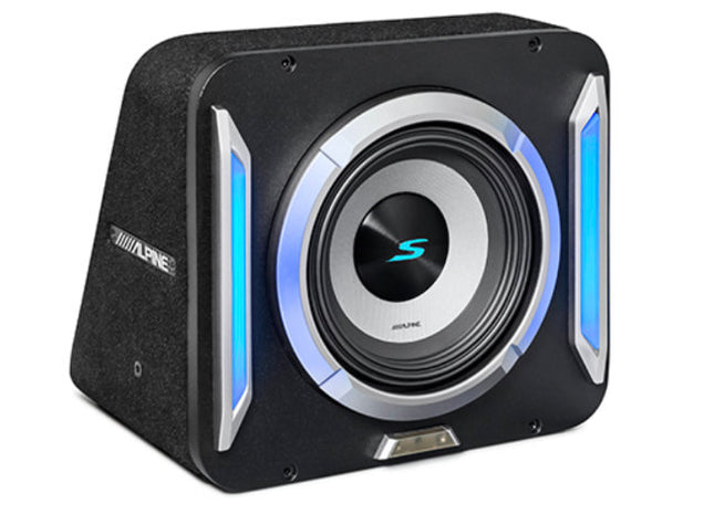Alpine S2-SB8 : 8" Passive Loaded Subwoofer Enclosure, 300W RMS @ 2Ω.