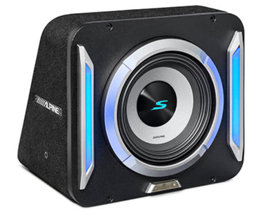 Alpine S2-SB8 : 8" Passive Loaded Subwoofer Enclosure, 300W RMS @ 2Ω.
