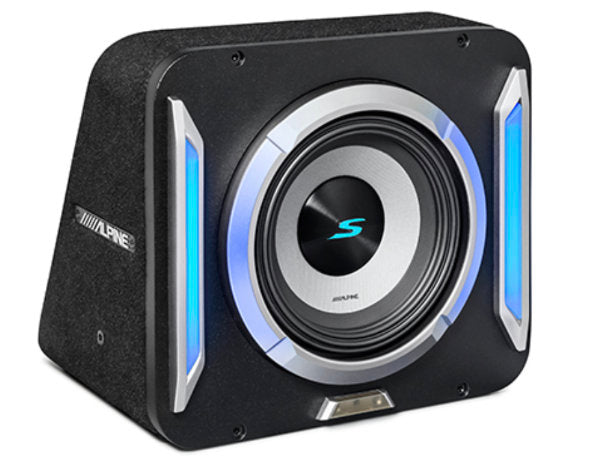 Alpine S2-SB8 : 8" Passive Loaded Subwoofer Enclosure, 300W RMS @ 2Ω.